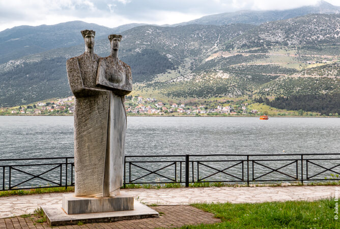 A sculpture by Theodorus Papagiannis in Ioannina. (May23)