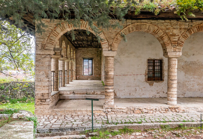 The east end of the Ottoman school beside the Aslan Pasha Mosque. (May23)